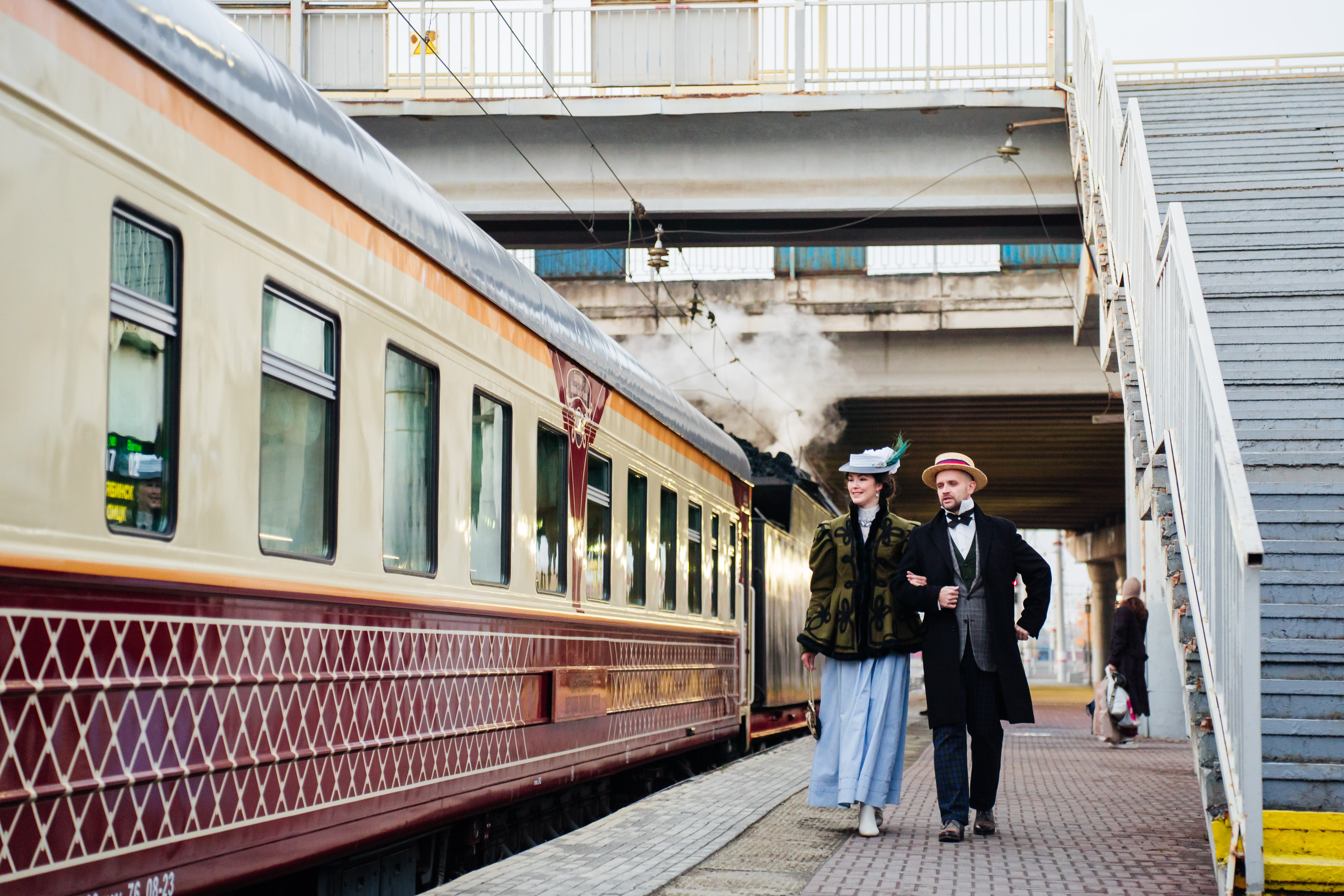 Ретропоезд на купеческий бал в Троицк